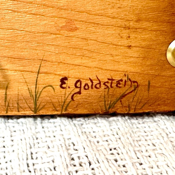 Vintage Wooden Hand painted Primitive Rustic Wall Hook Decor w/Apple Tree Design - Picture 4 of 8